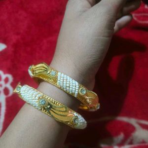 Elegant Gold-Plated Bangle Set