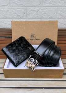 Burberry Belt and Wallet Set