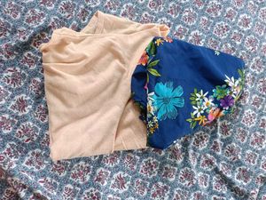 Two Women's Tops Bundle - Floral &amp; Question Mark