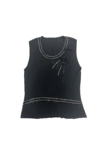y2k beaded sleeveless top