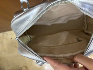 Silver y2k Metallic Handbag