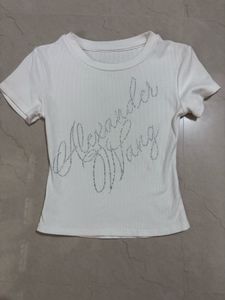 rhinestones pullover tshirt