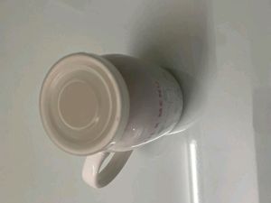 Milk Glass Cup With Lid
