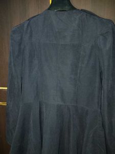 dusky Navy Blue Zip Dress