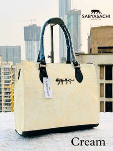 Sabyasachi Calcutta Black Croc Tote Bag
