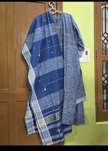 Blue Embroidered Kurta Set