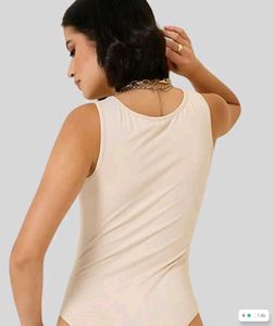 Women Ribbed Scoop Neck bodysuit