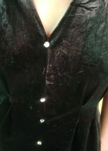 Vintage Velvet Mini Dress