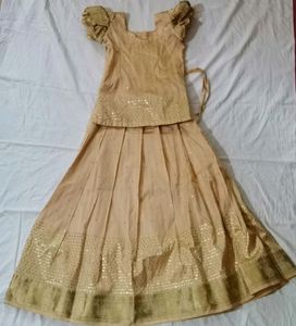 Pattupavada and blouse