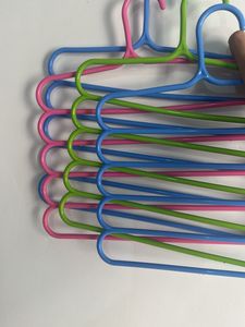 Set of 4- Colorful Plastic Hangers
