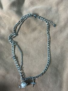 Unique Planet &amp; Cross Charm Necklace