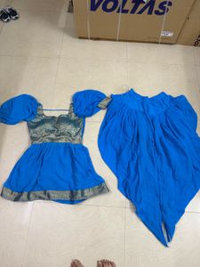 Vibrant Blue Lehenga Choli Set