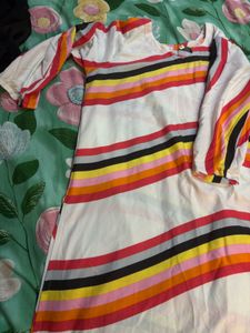 Vibrant Striped Kurta Set