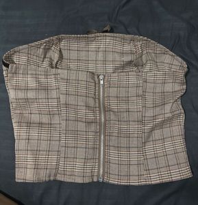 Plaid Corset Style Top (from savana)