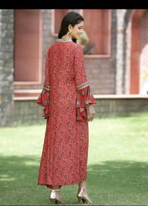 Elegant Red Ethnic Gown