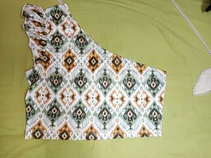 Boho Print Ruffle top