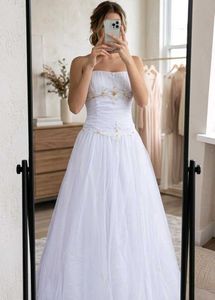 Strapless White Bridal Lehenga🍁❤️