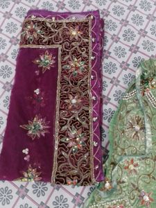 Semi Stitched Bridal Lehnga Choli