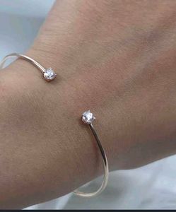 dual adjustable Diamond Bangle Bracelet