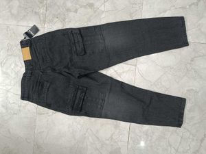 Shein Grey Denim Cargo Jeans