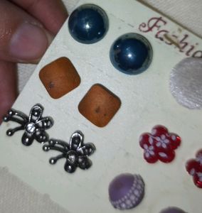 Women Stud Earings (Set Of 6)