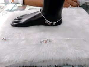 Fancy Payal Pure Silver Anklet (Wt: 21.300gm)