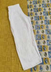 Cream Linen Palazzos