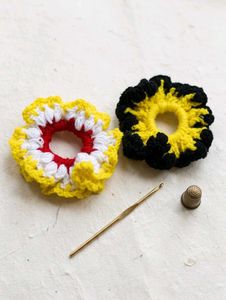 Handmade Crochet Scrunchies (Set of 2)