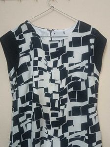 Stylish Geometric Print short Sleeve Dress