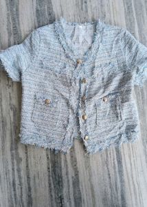 Chic Tweed Cropped Jacket