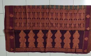 Teal &amp; Maroon Saree with Blouse