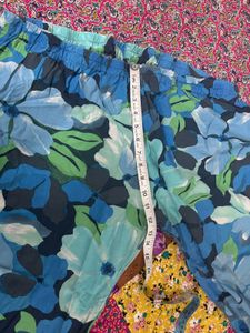 Blue Floral Print Kurta