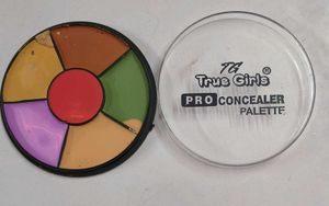 True Girl's Pro Concealer Palette Total New 5 In 1