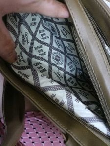 New Without Tag Office Handbag In Goldish Colour