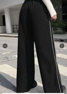 Stylish Black Wide Leg track pants