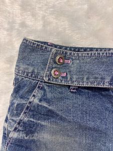 coquette pinterest vintage denim skirt