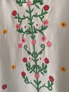 Embroidered White Top