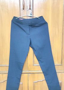 Cantabil Classic Women's Dark Blue Trousers