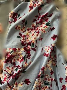 Light Blue Floral Maxi Dress