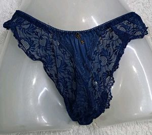 Sexy Navy Lace Thong Panty ♥️