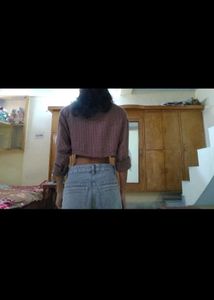 Striped Cropped Shirt