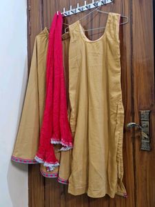 Golden Kurta Set with Palazzo