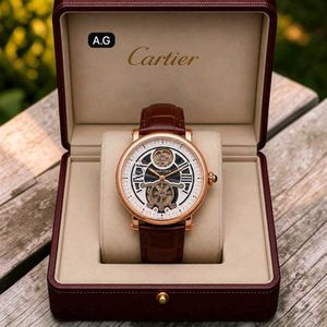 Cartier Roman Figures & Tourbillon Back Open Autom