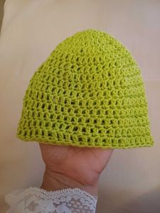 Crochet cotton Beanie for new born baby hand craft