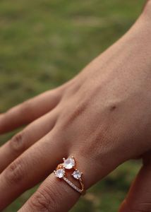 ✨ Anti-Tarnish Gold Stone Rings