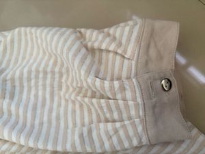 Striped Polo Neck T-Shirt