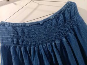 Bohemian Denim Palazzos