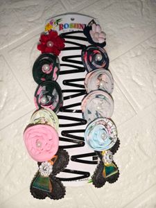 Cute Floral Hair Clips Set of 12