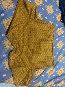 Textured Yellow Top