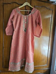 Embroidered Kurta Set with Dupatta